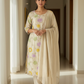 Ivory Pastel Floral Suit Set