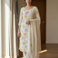 Ivory Pastel Floral Suit Set
