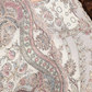 Close-up of printed suit with intricate patterns and a flowy dupatta 